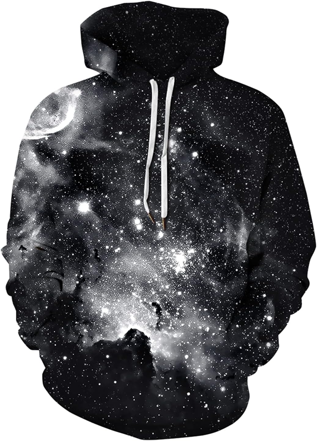Galaxy Print Hoodie for Men by BarbedRose
