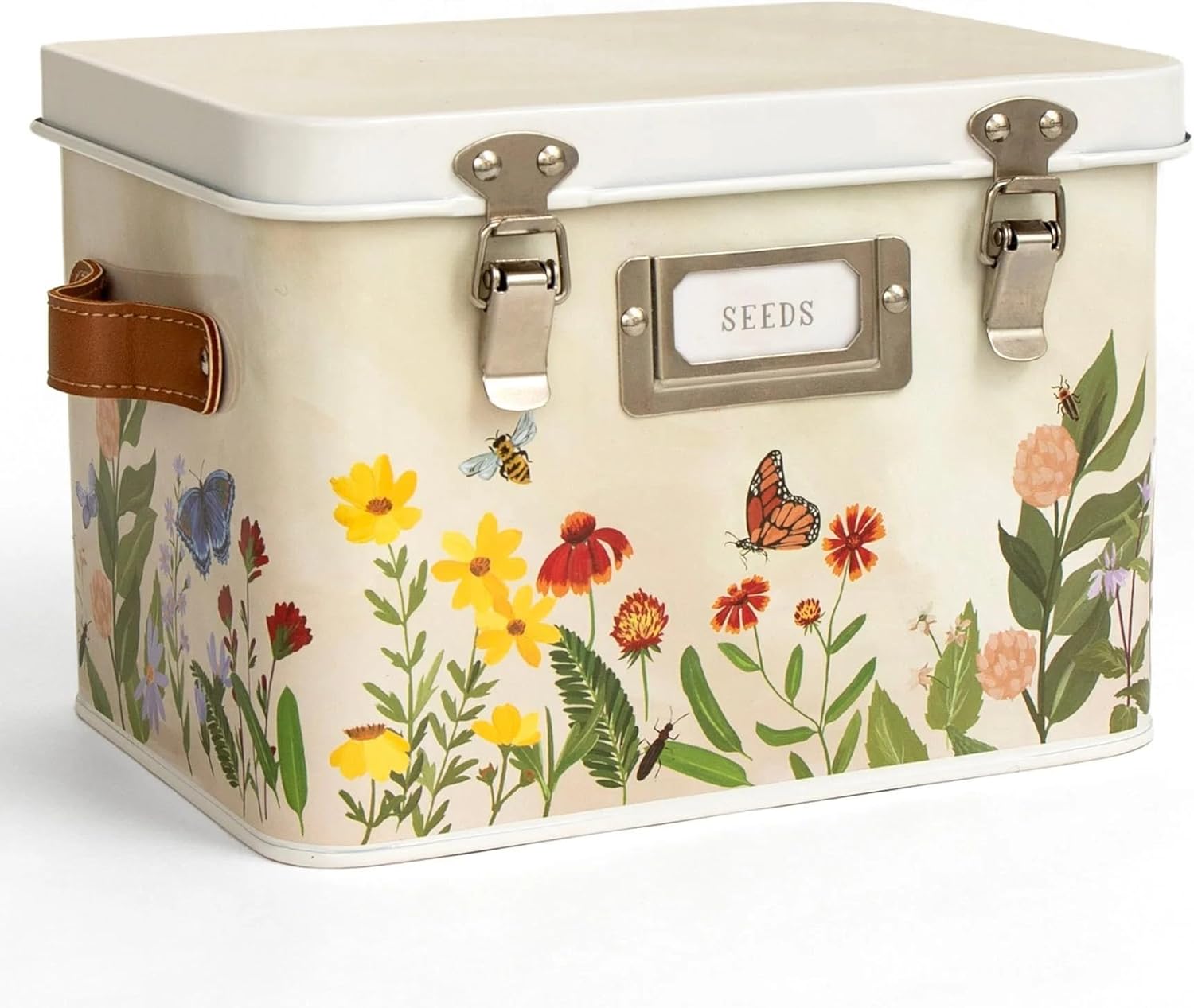 Wildflower Botanicals Seed Organizer Box for Gardeners' Supplies
