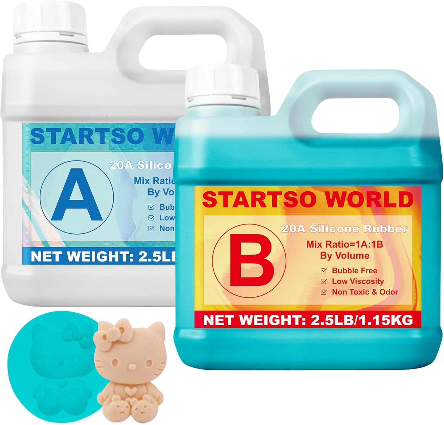STARTSO WORLD Silicone Mold Making Kit for Easy Crafting