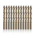 Cobalt Heavy Duty Drill Bit Pack of 12 - Jobber Length Performance