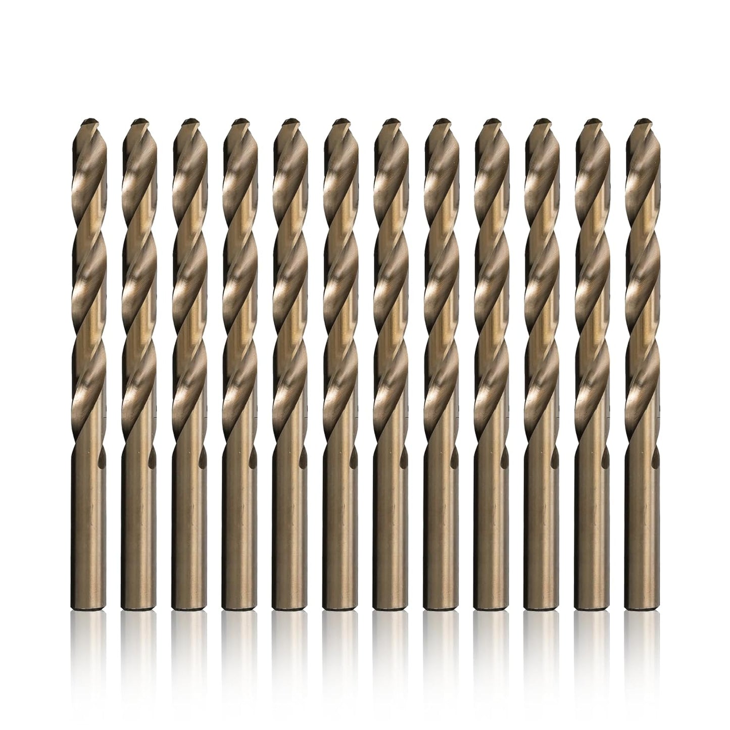 Cobalt Heavy Duty Drill Bit Pack of 12 for Tough Metal Cutting