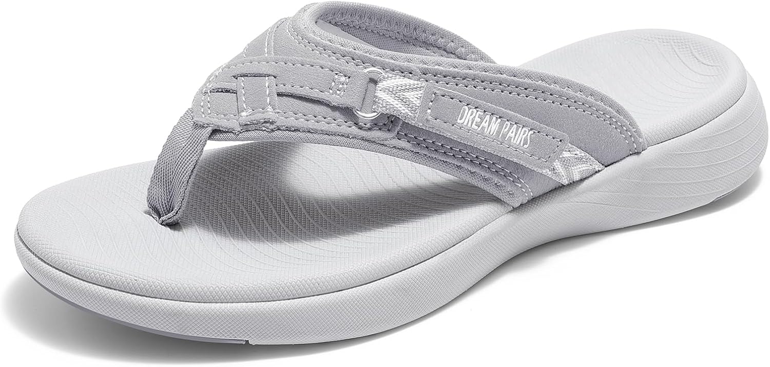 DREAM PAIRS Women's Comfortable Arch Support Flip Flops Sandals