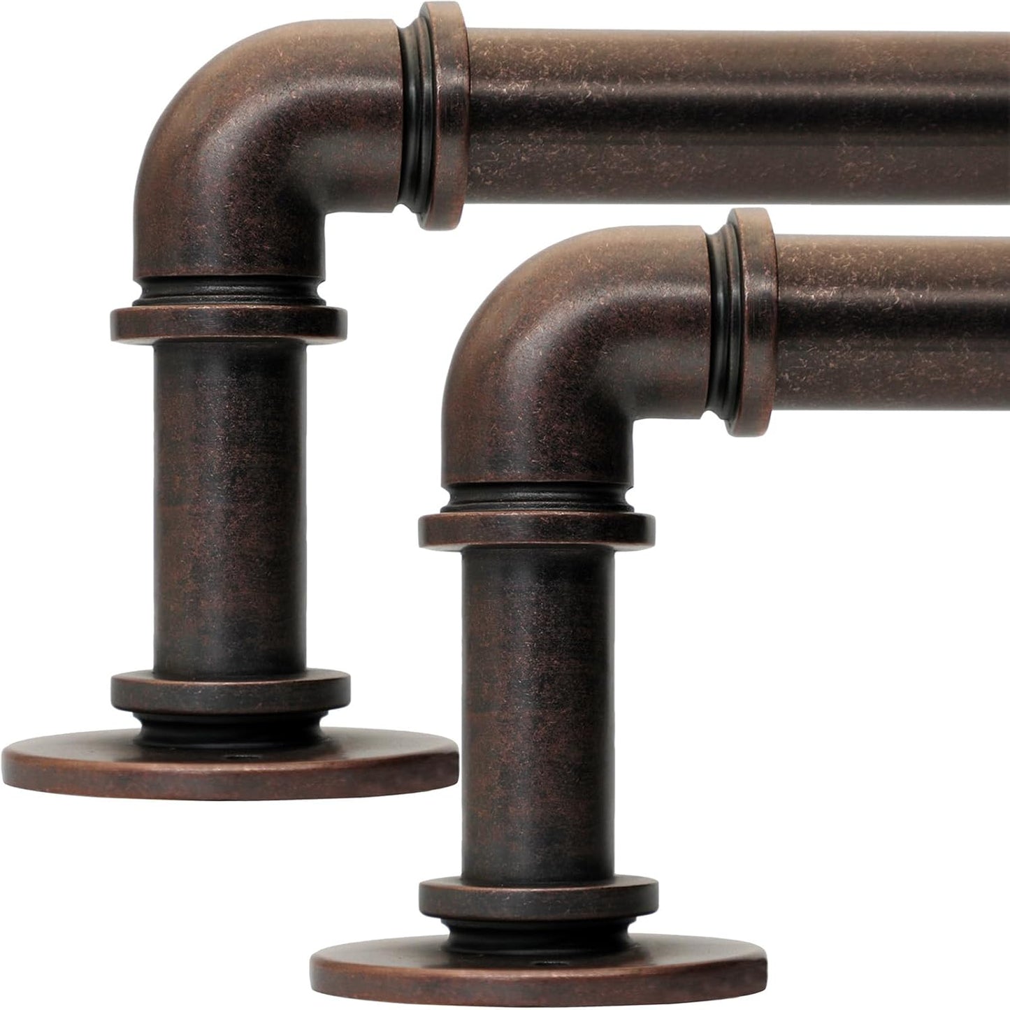 Industrial Curtain Rods for Windows 18 to 88 Inches Adjustable