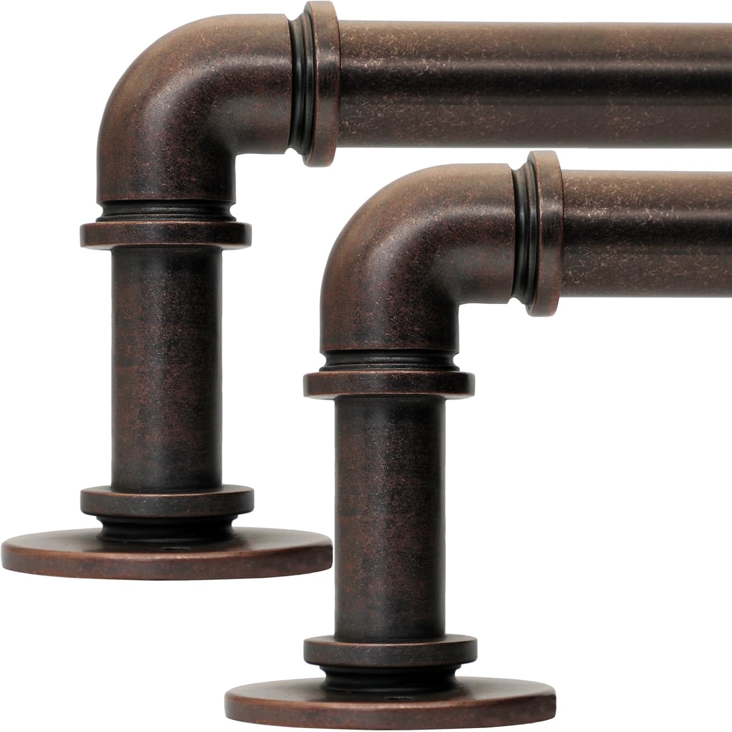 Industrial Curtain Rods for Windows 18 to 88 Inches Adjustable