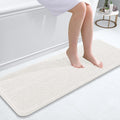 OLANLY Bathroom Rug 47x17 - Soft Absorbent Chenille Bath Mat