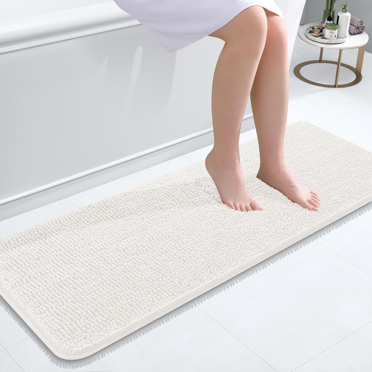 OLANLY Extra Soft Chenille Bath Rugs for Ultimate Comfort