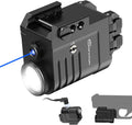Blue Laser Light Combo for Pistol - Rail Mounted Rechargeable 650