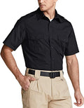 CQR Men's Short Sleeve Work Shirts for Tactical Outdoor Use