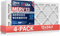 BNX TruFilter 12x24x1 MERV 13 Air Filter for Allergies & More