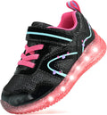 Toddler Light Up Shoes with Hook and Loop Closure - Breathable LED