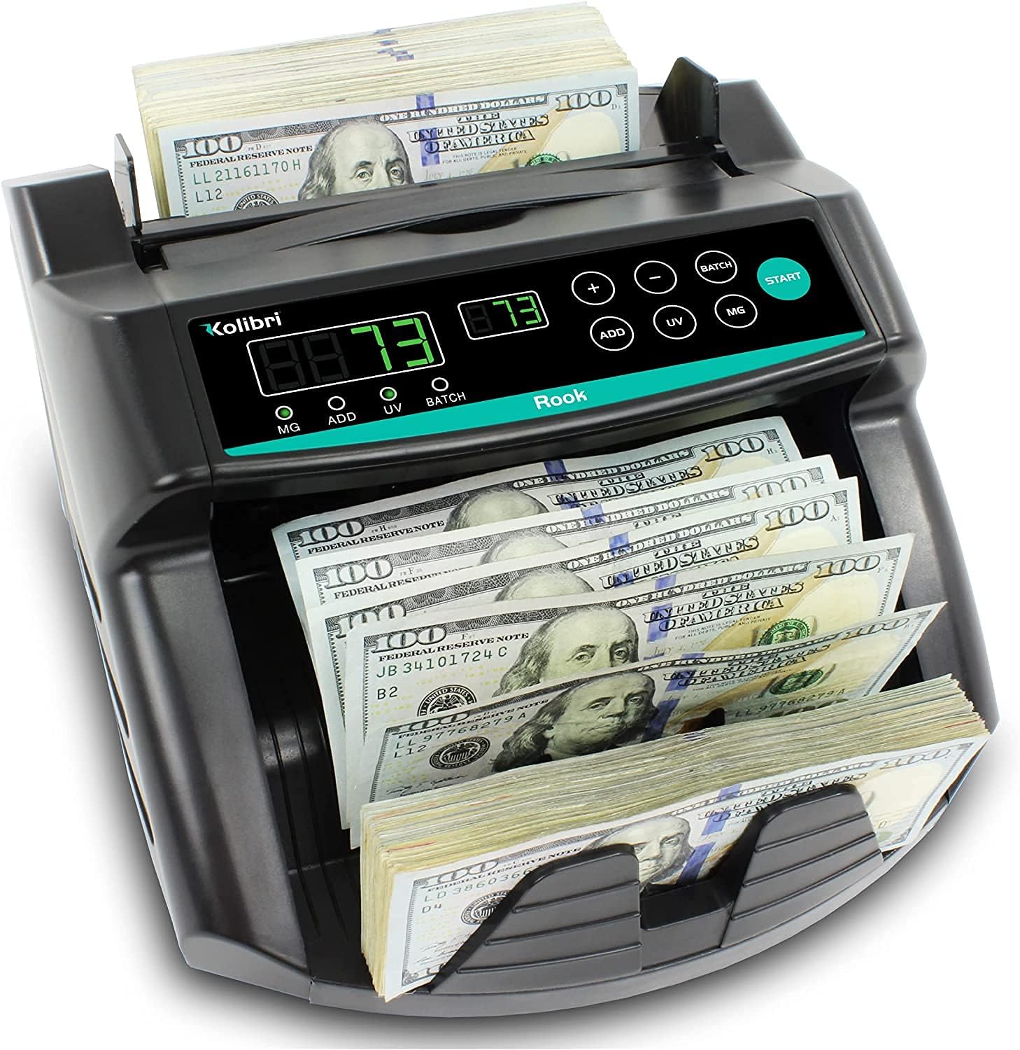KOLIBRI Money Counter Machine with UV/MG/IR Detection Features