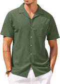 COOFANDY Mens Hawaiian Shirt Short Sleeve Casual Floral Style
