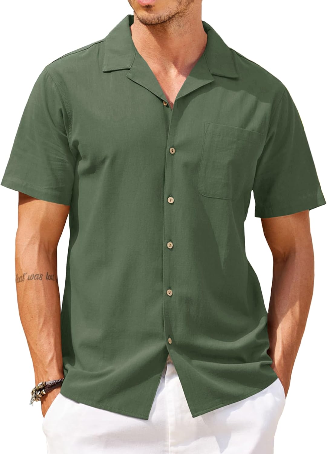 COOFANDY Mens Hawaiian Shirt Short Sleeve Casual Floral Style