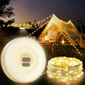 33FT Rechargeable Camping String Lights - 7 Modes, Portable Lantern