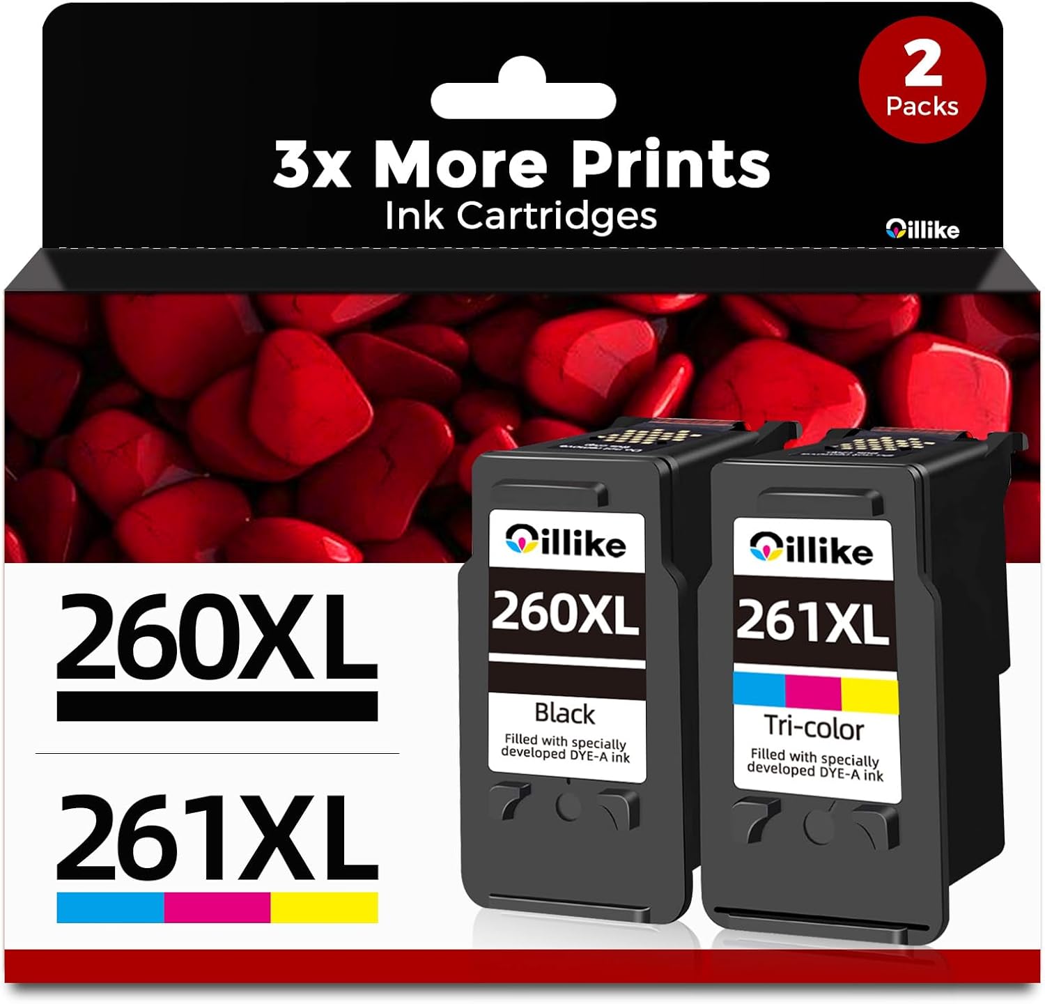 Compatible Ink Cartridges for Canon 260XL 261XL - 2 Pack