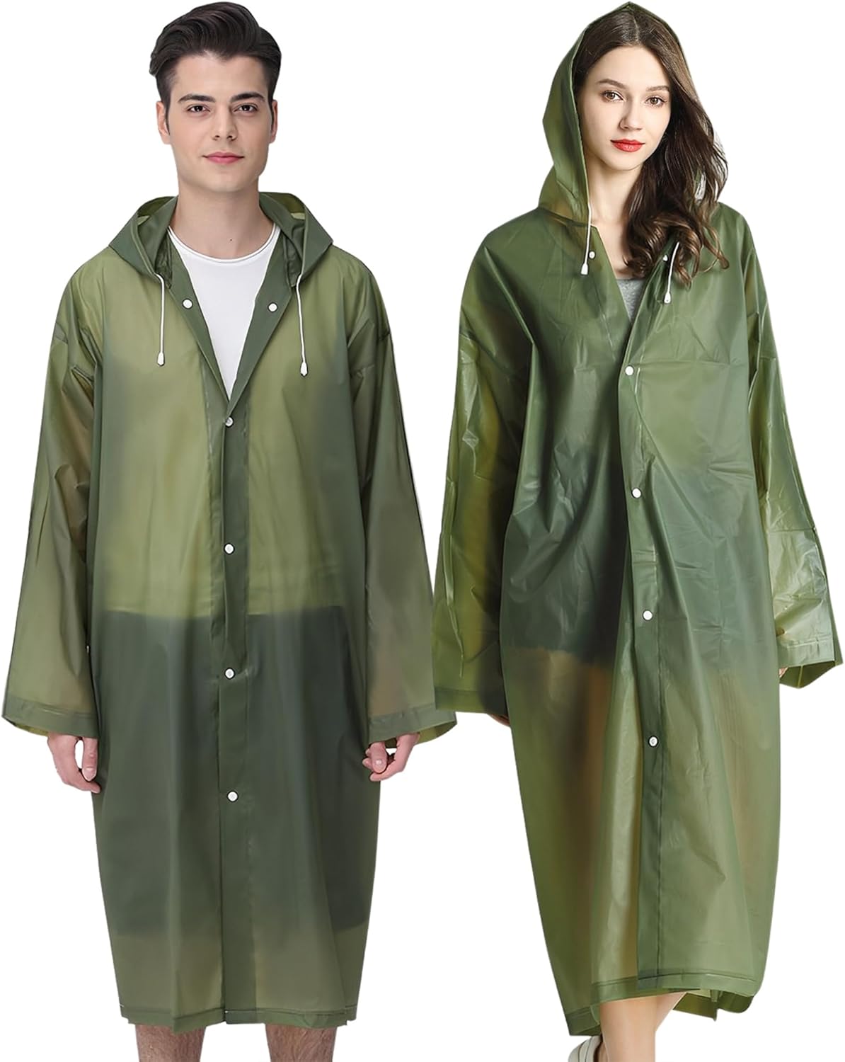 Waterproof Cosowe Rain Ponchos 2pc Set - Stay Dry on-the-go!