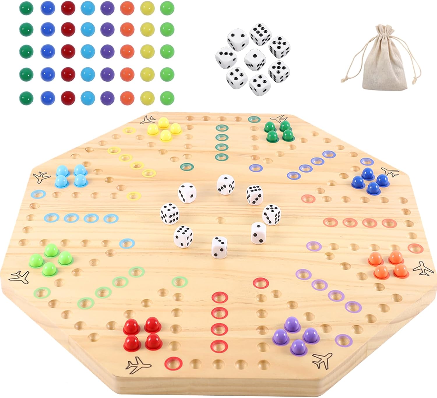 HOROW Wahoo Board Game Classic Fast Track for 6 or 8 Players