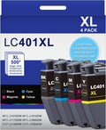 LC401XL LC401 4-Pack High Yield Ink Cartridges - Reliable Value