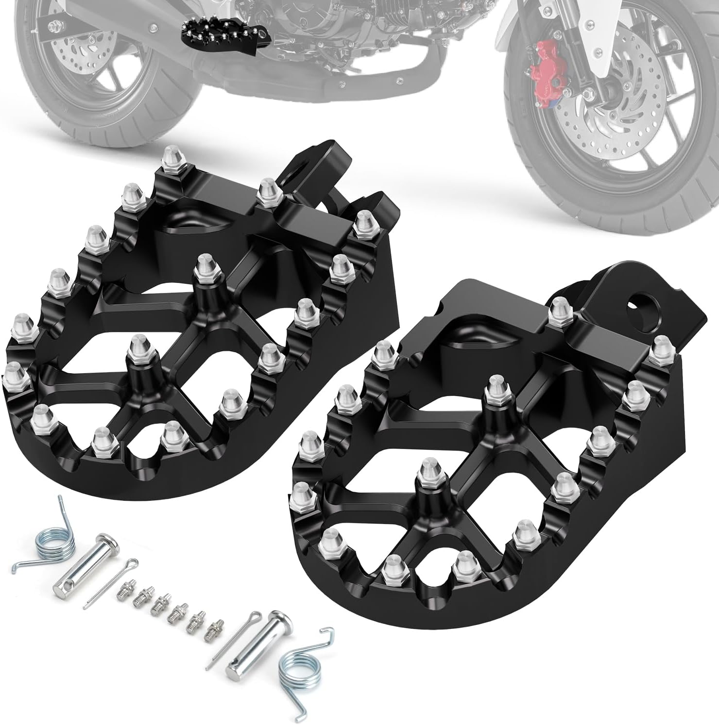 Motorcycle Footpegs for GROM MSX 125 and Monkey 125 Models