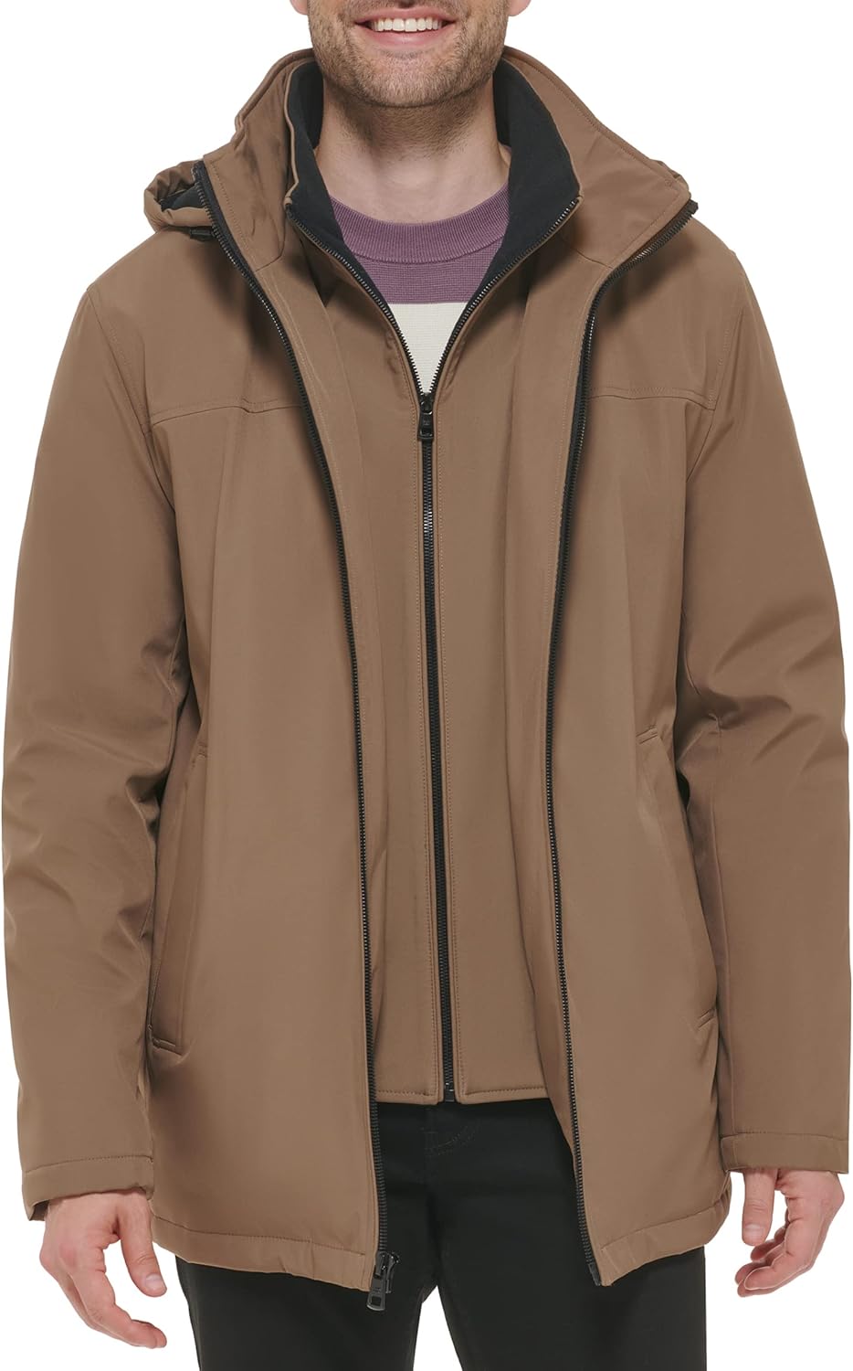 Calvin Klein Mens Water and Wind Resistant Hooded Coat Review