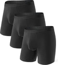 DAVID ARCHY Men's Modal Dual Pouch Trunks - Supportive Everyday Briefs