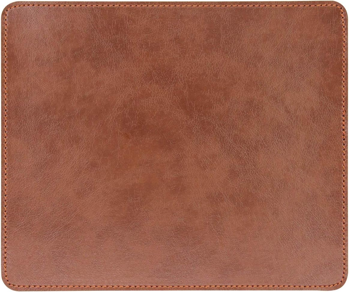 Non-Slip Leather Gaming Mouse Pad 9.45 X 7.87 inch - Coffee