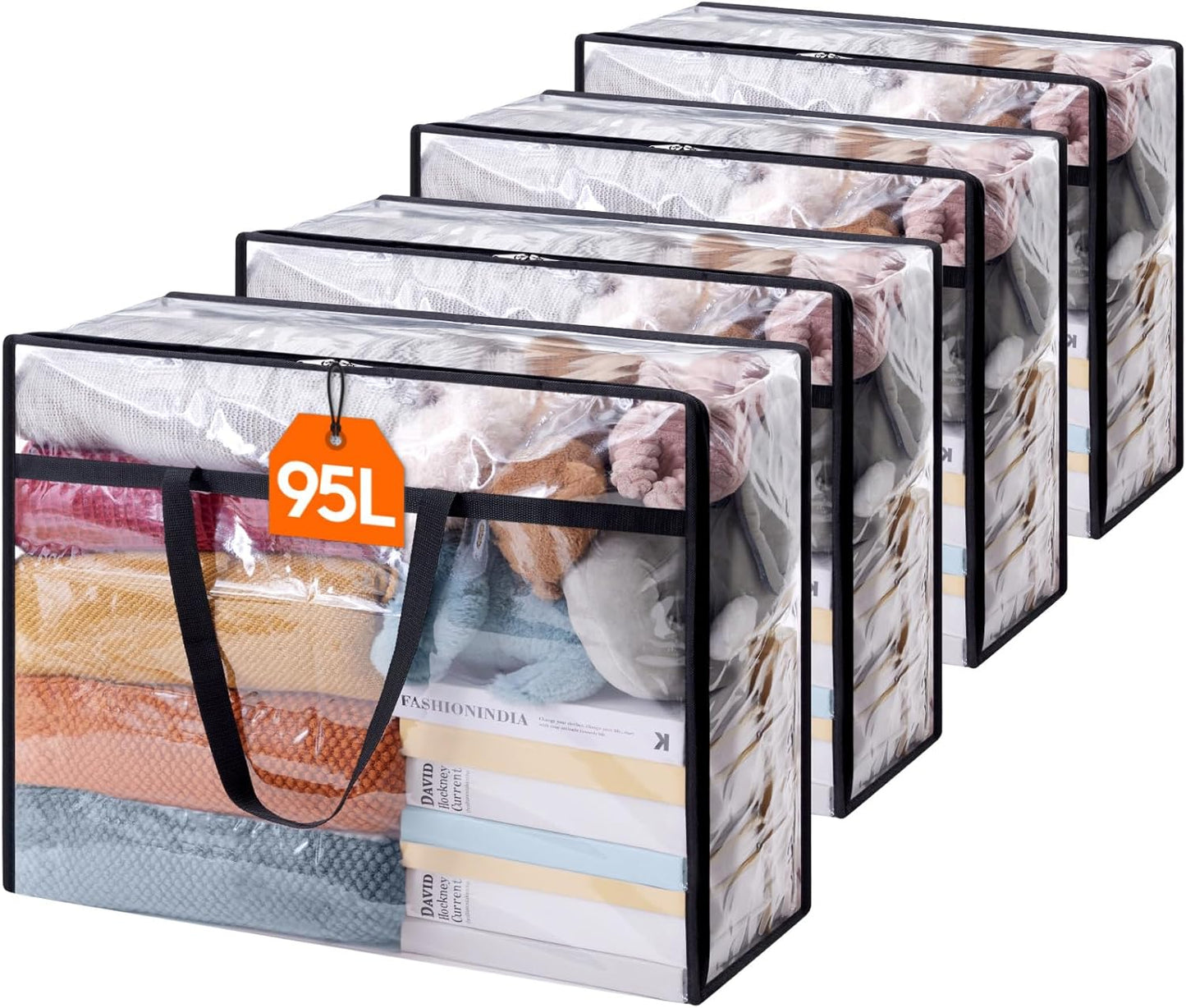 Lifewit Clear Clothes Storage Bags for Bedding and Comforters