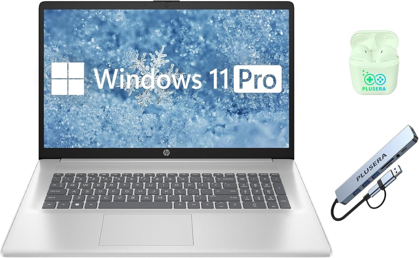 HP 17.3-inch Business Laptop with 8GB RAM and 512GB Storage
