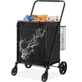 Folding Shopping Cart with Waterproof Liner - Large Capacity Utility