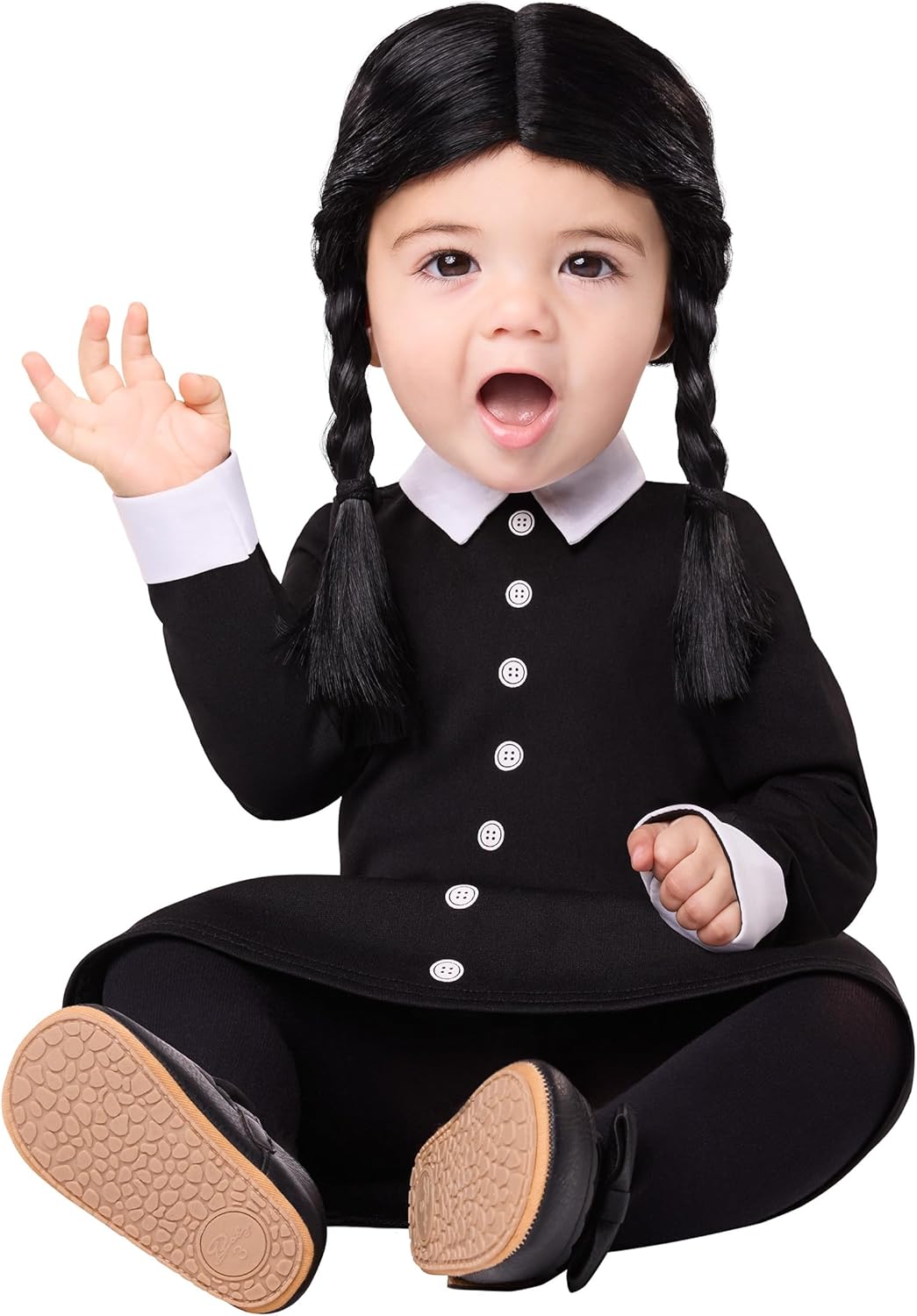 The Addams Family Baby Wednesday Costume for Spooky Fun