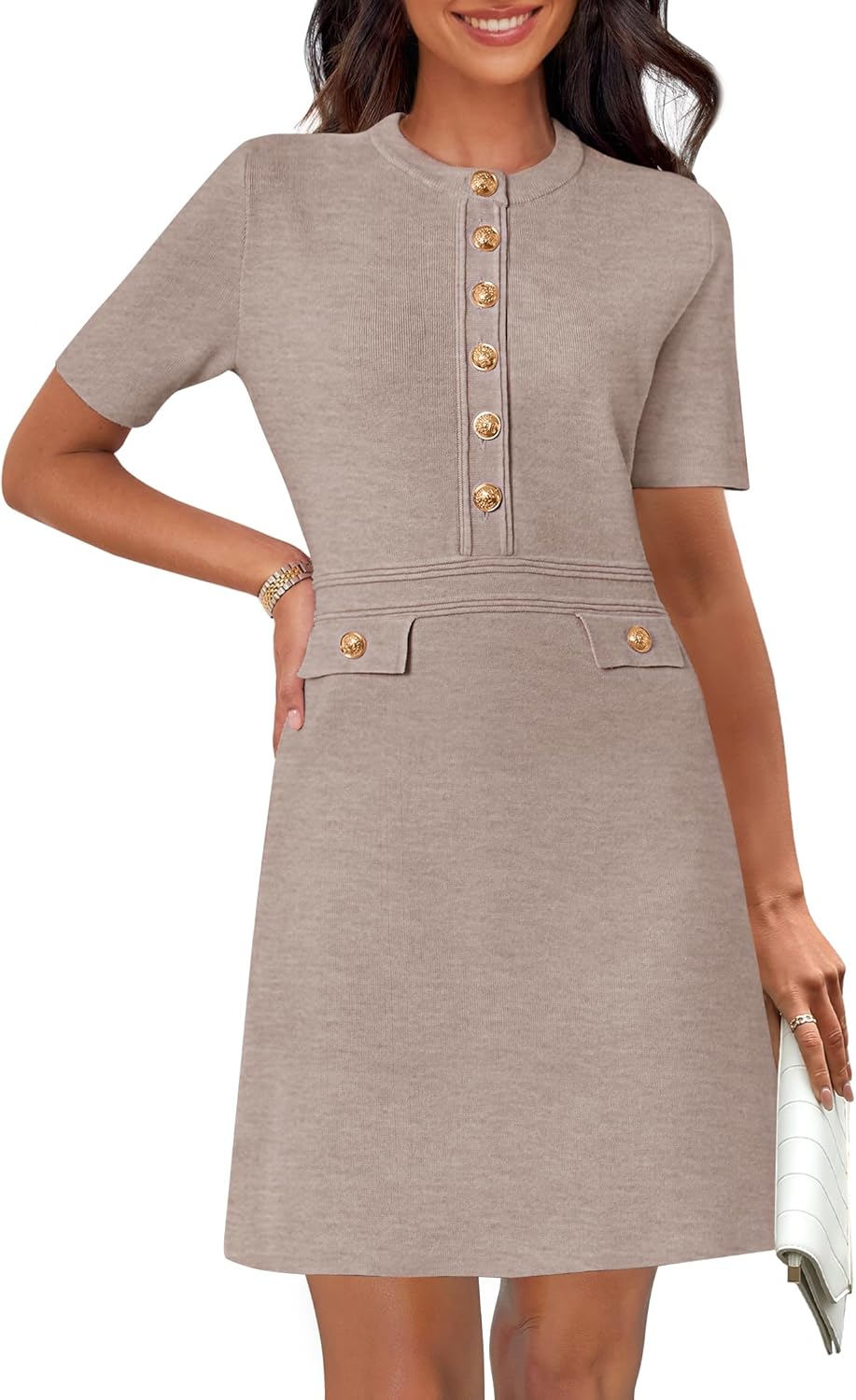 Elegant Women's Knit Bodycon Sweater Dress for All Occasions