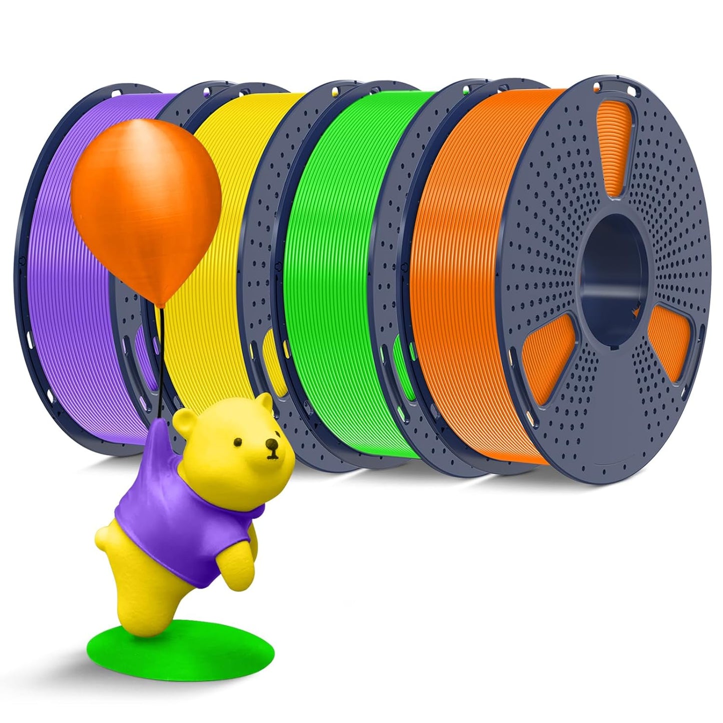 500g PLA Filament Bundle for 3D Printing - Multicolor Pack