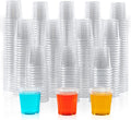 1 oz Plastic Shot Glasses 1000 Pack - Clear Disposable Party Cups