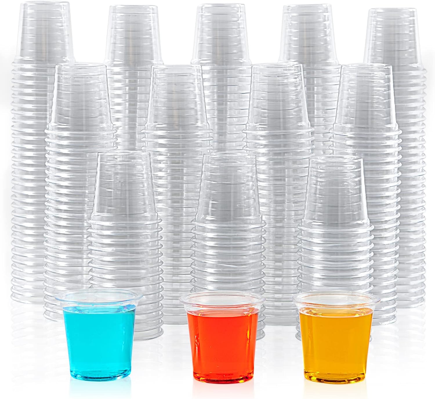 1 oz Plastic Shot Glasses for Parties and Tastings - 1000 Pack