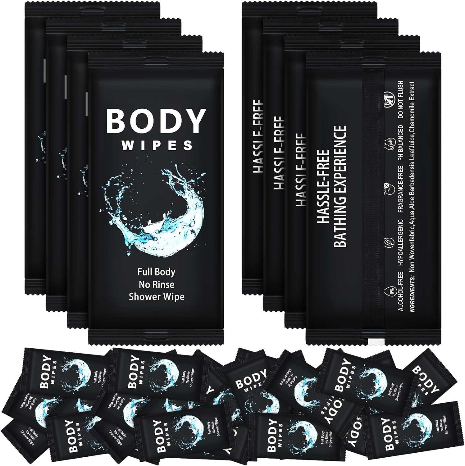Treela 300 Pcs Large Body Wipes for Hygiene and Travel Needs