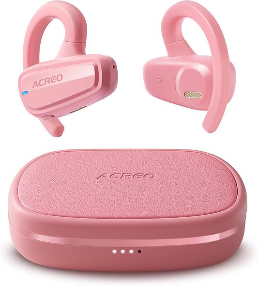 ACREO OpenBuds2022: 18H Playtime, IPX7 Waterproof Pink