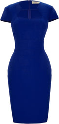 Grace Karin 50s 60s Vintage Pencil Dress Bodycon Cap Sleeve