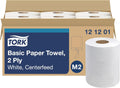 Tork Basic Centerfeed Paper Wiper White M2 - High Absorbency, Bulk