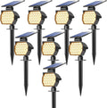 Solar Spot Lights Outdoor - 23 LED Landscape Spotlights, 8 Pack