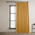 Faux Linen Curtains 100W x 84L - Dandelion Gold Room Darkening