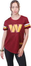Ultra Game Women's NFL Official Soft Mesh Varsity Stripe T-Shirt 40%