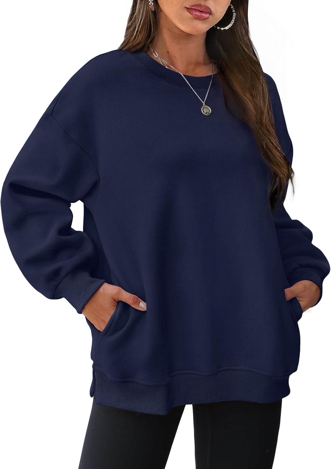 Oversized Sweatshirts for Women - Cozy Fleece Pullover Tops