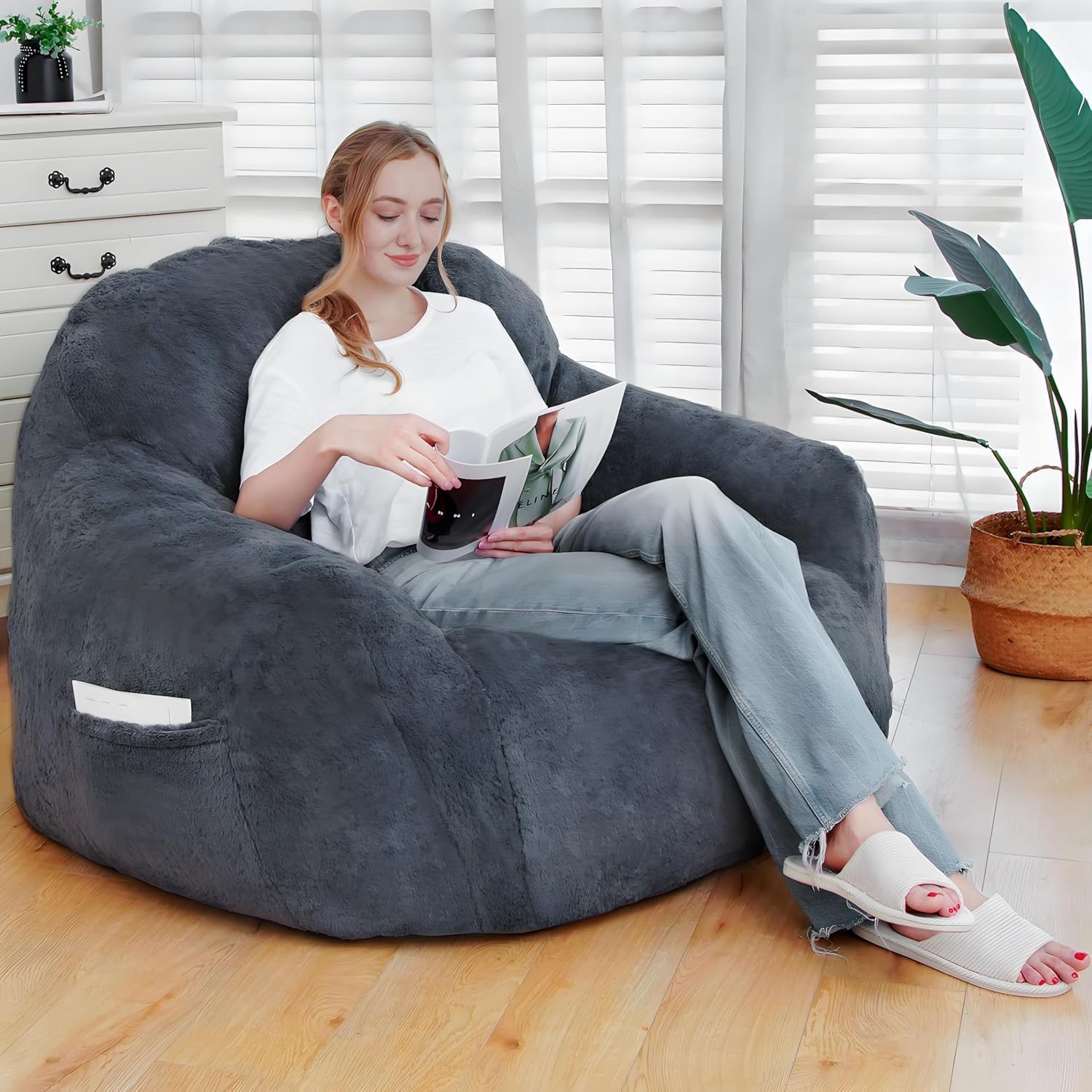 GOHOROS Memory Foam Bean Bag Chair - Ultimate Comfort