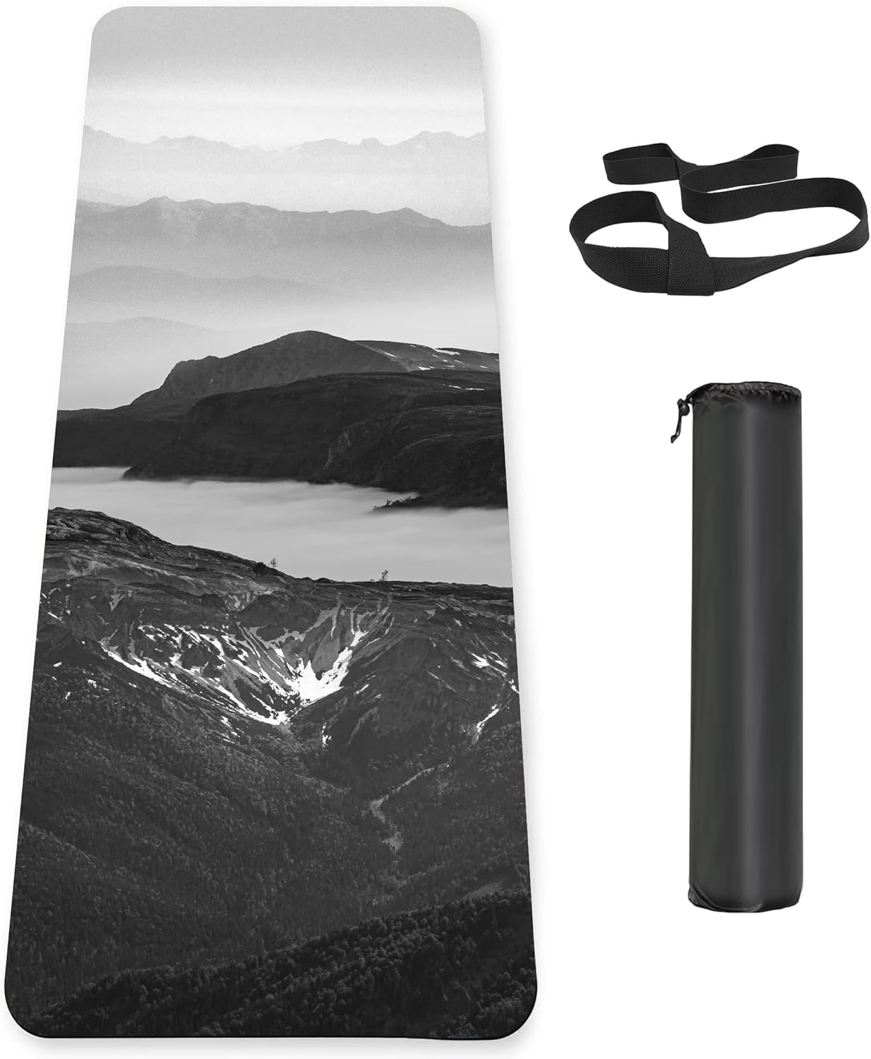 Non Slip Yoga Mat TPE Workout Mat for Men Women - Thick Design