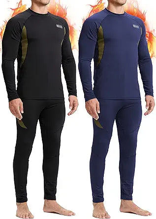 romision Thermal Underwear for Men: Fleece Base Layer Set