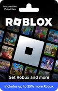 Roblox Gift Card for Robux and Exclusive Virtual Items