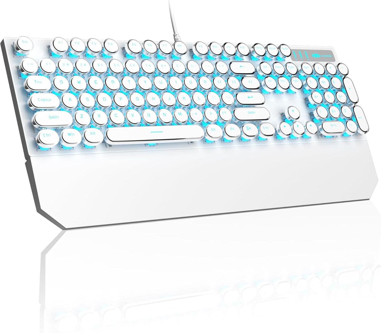 MageGee Typewriter Mechanical Gaming Keyboard with Retro Style