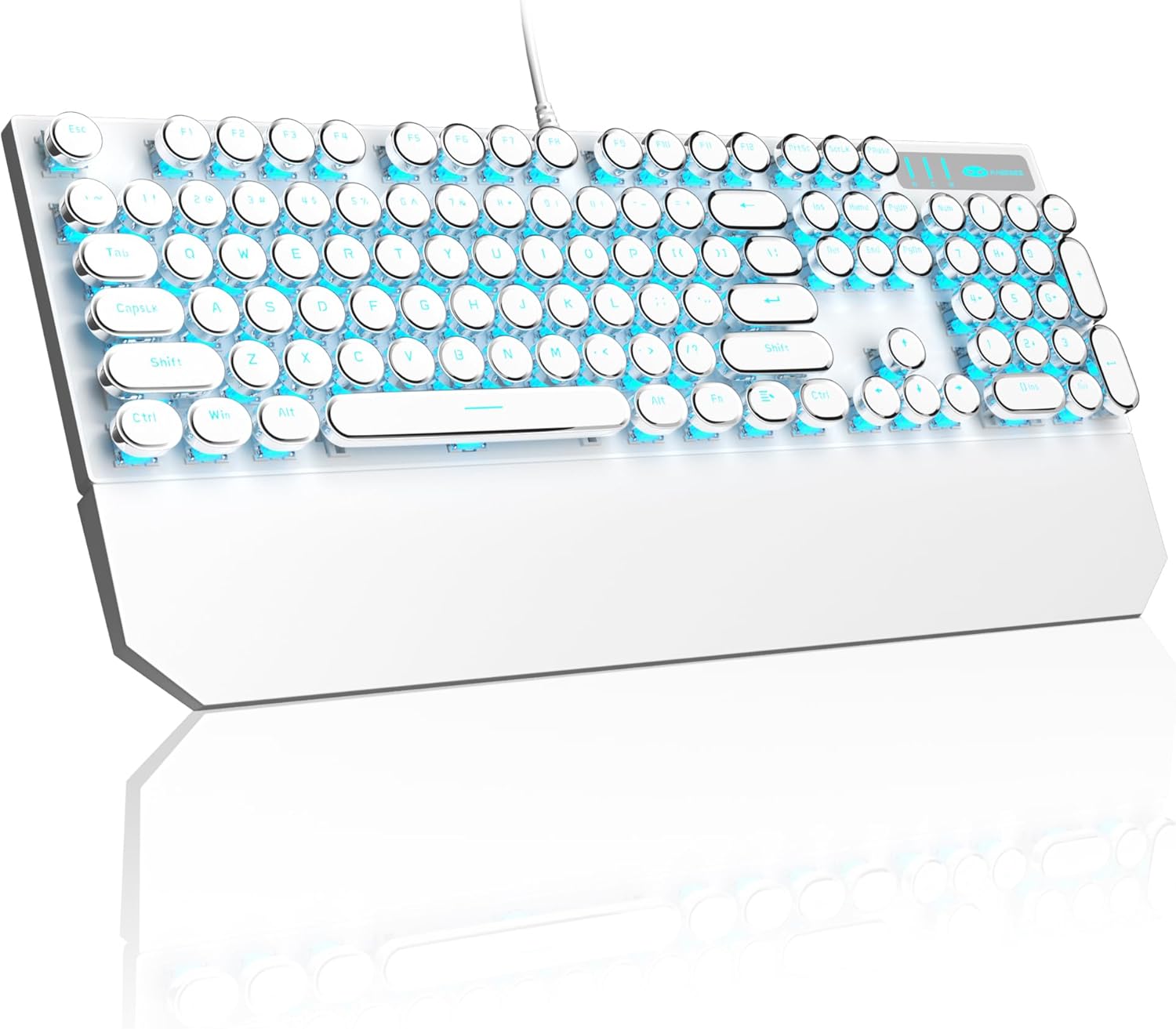 MageGee Typewriter Mechanical Gaming Keyboard with Retro Style