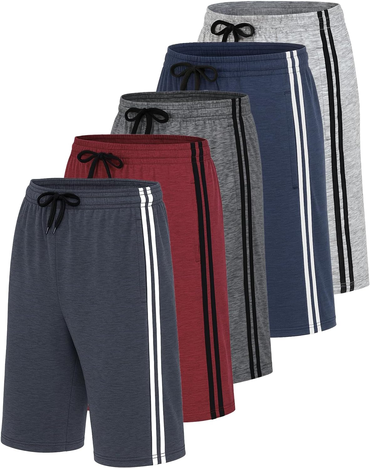 Youth Dry-Fit Active Athletic Basketball Gym Shorts with Pockets