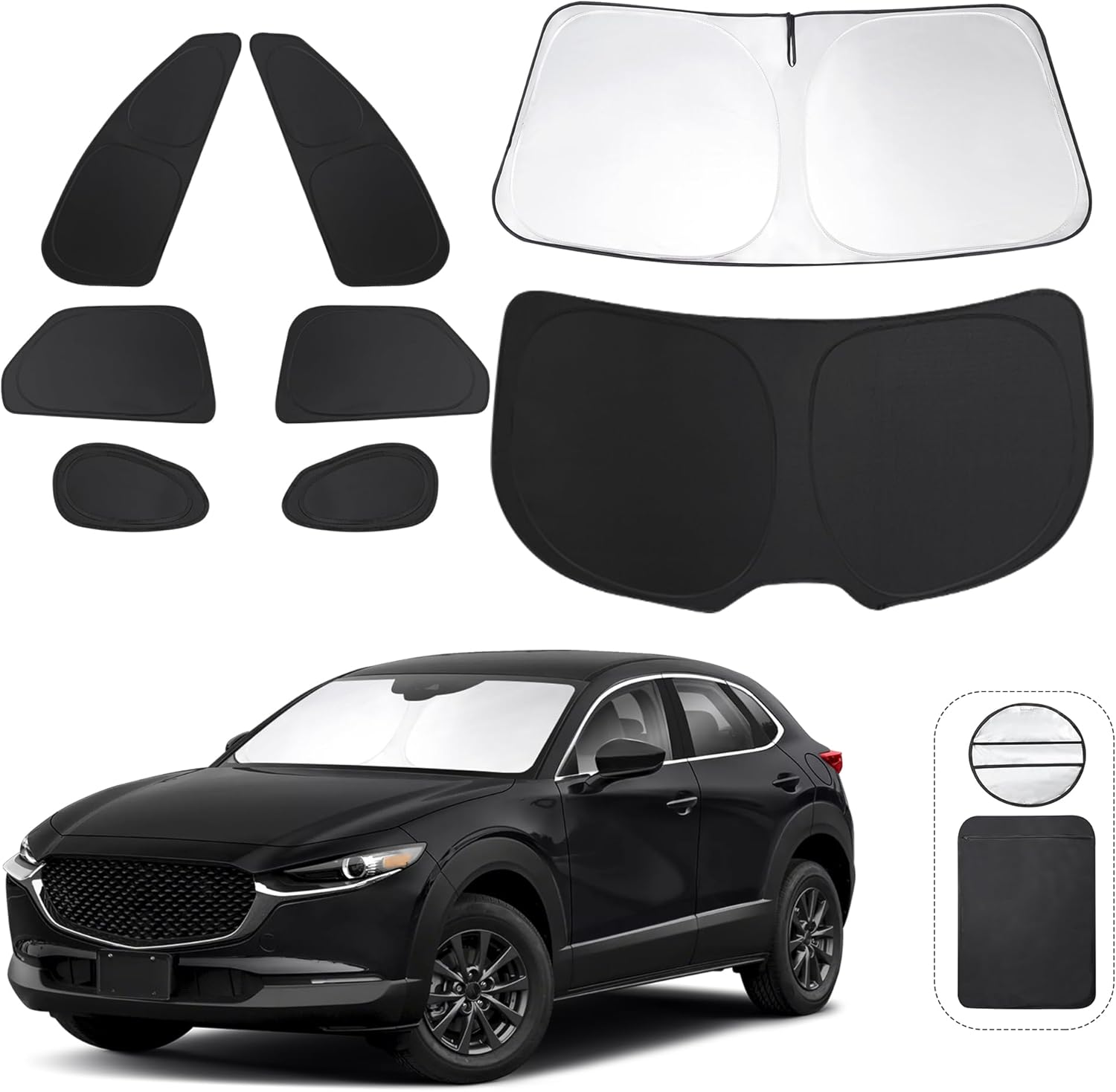 Custom Fit 8PCS Window Shades for Mazda CX-30 2019-2025